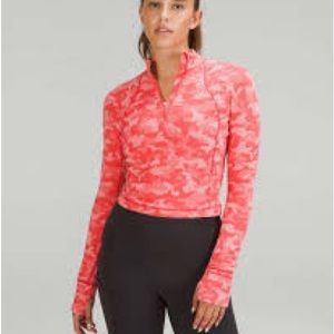 “Lululemon It’s Rulu Rum Cropped Half Zip”